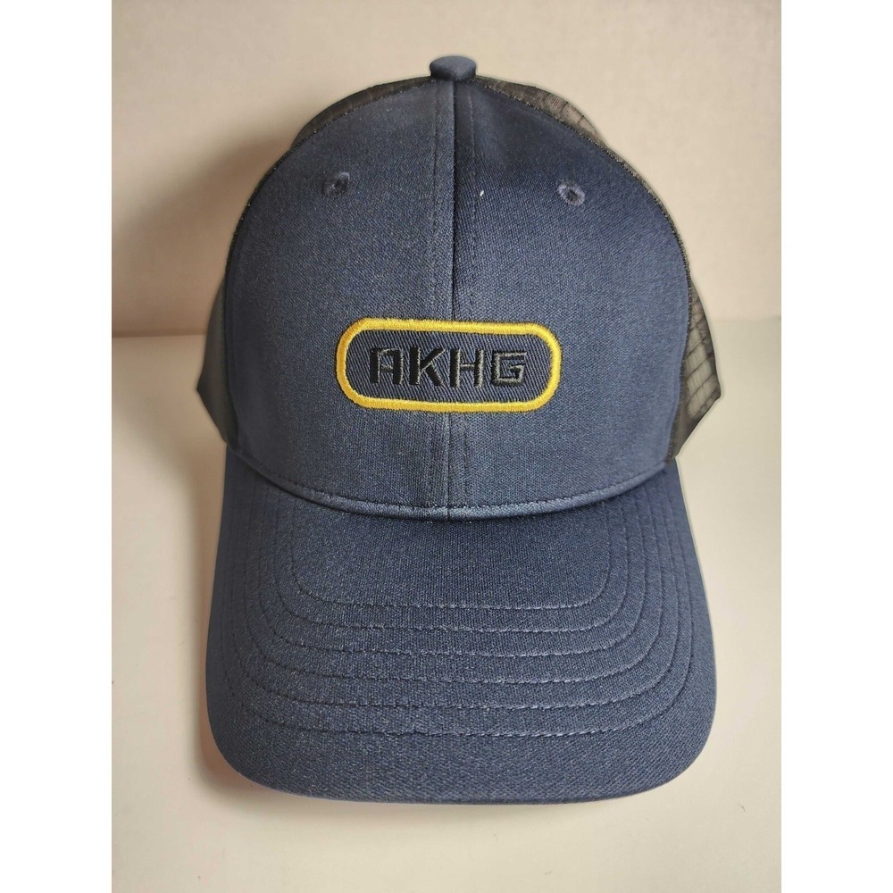 AKHG Duluth Trading Company Low Crown Trucker Snapback Cap Hat Size M/L Navy NEW